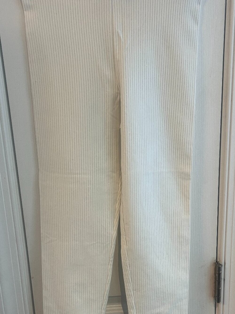 Tea Collection Girls White Stripes Formal Pants Size 12 NWT